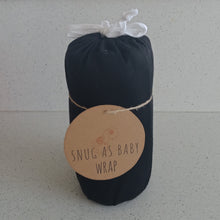 Load image into Gallery viewer, Black Snug As Baby Wrap