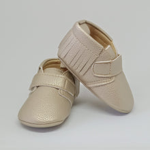 Load image into Gallery viewer, Gold Snug As Baby Shoes