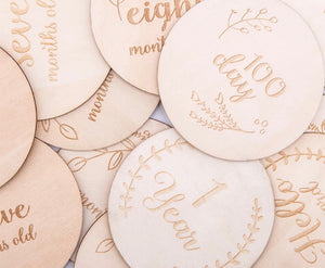 Wooden Milestone Discs-Baby Accessories